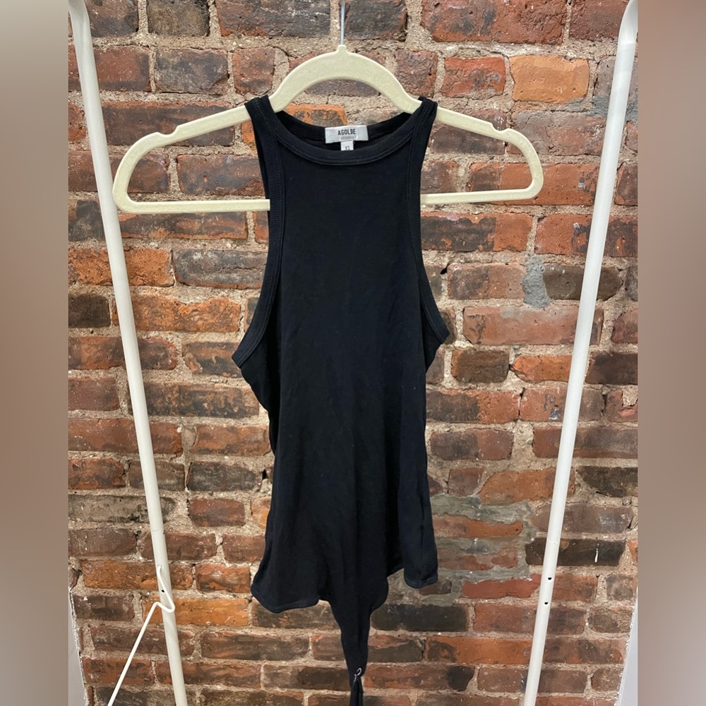 Black AGOLDE bodysuit